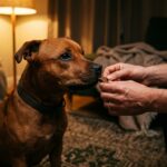 Sesión de educación canina para evaluar el precio adiestrador canino a domicilio en casa.